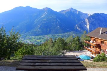 Aussicht geniessen aus der Ferienwohnung in Thel Leuk